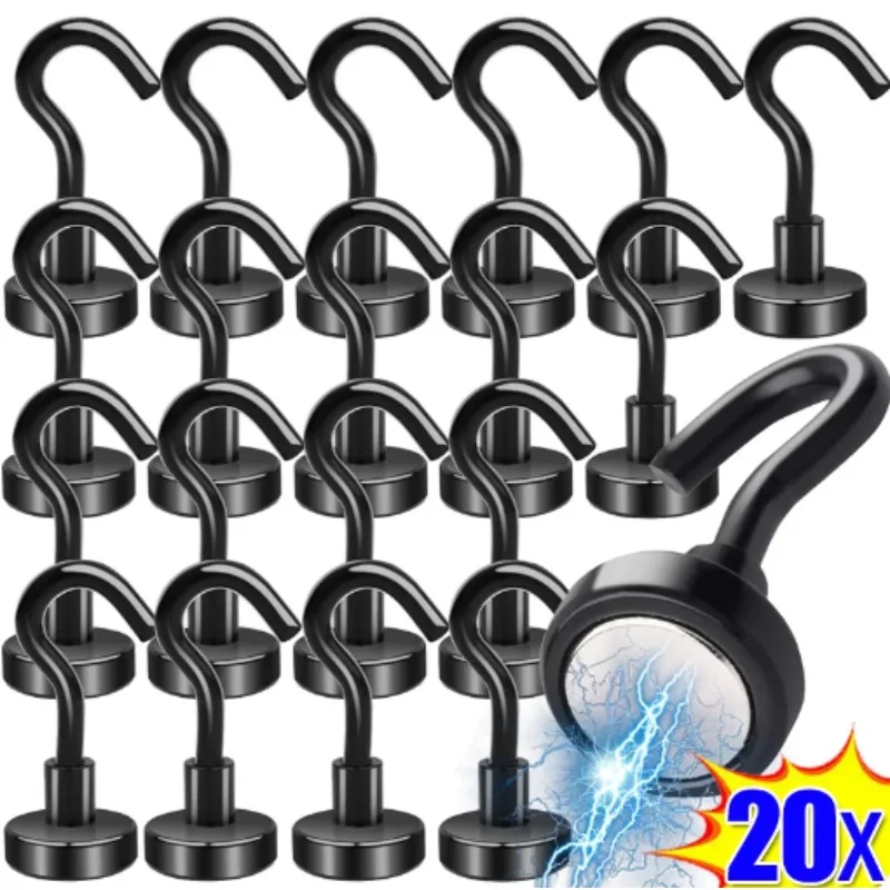 Kitchen Appliances Refrigerators - Siyah Güçlü Manyetik Kancalar Buzdolabı Çok