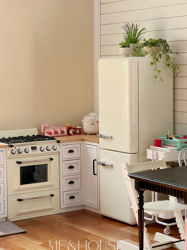 Kitchen Appliances Refrigerators - 1/6 bebek evi modeli mobilya aksesuarları