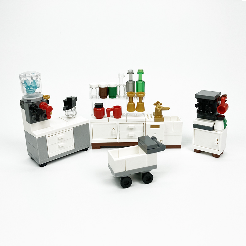 MOC blok yaratıcı oyuncaklar m - Kitchen Appliances Refrigerators incelemesi ve fiyatı