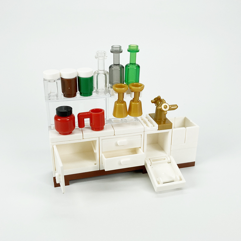 MOC blok yaratıcı oyuncaklar m - Kitchen Appliances Refrigerators incelemesi ve fiyatı